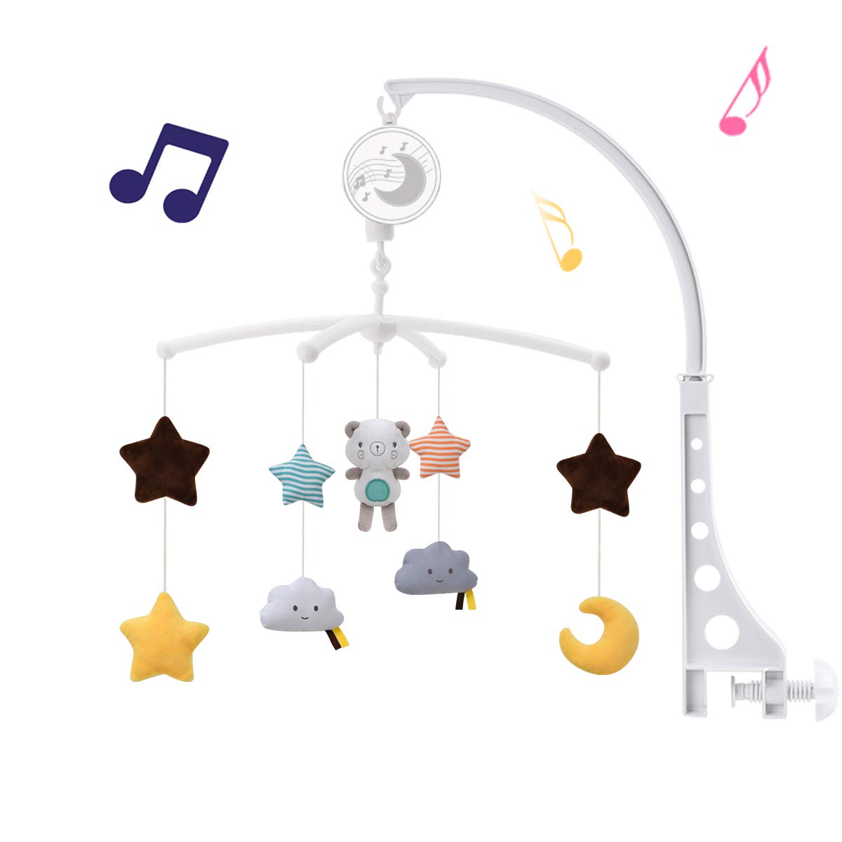 Baby Rattle Toy Set - Baby Crib Mobiles Rattles Music Educational