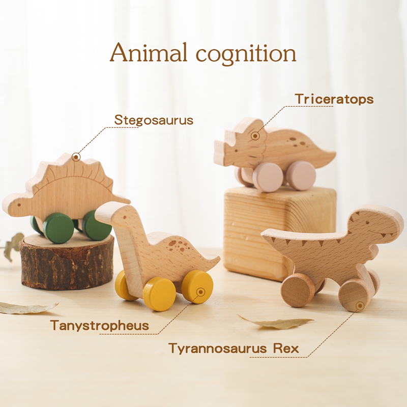 Baby Products Natural - 1PC Baby Toy Beech Wood Block