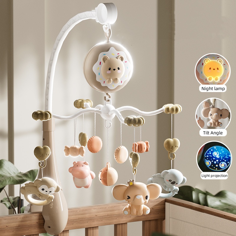 Baby Rattle Toy Set - Educational Toys for Newborns Electric Rotary