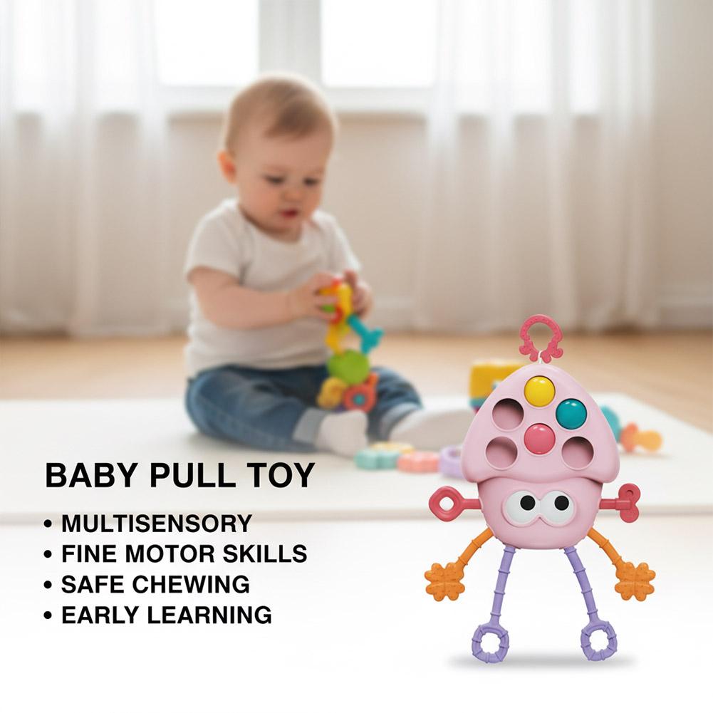 Baby Products Natural - Baby Pull String Activity Toy Montessori