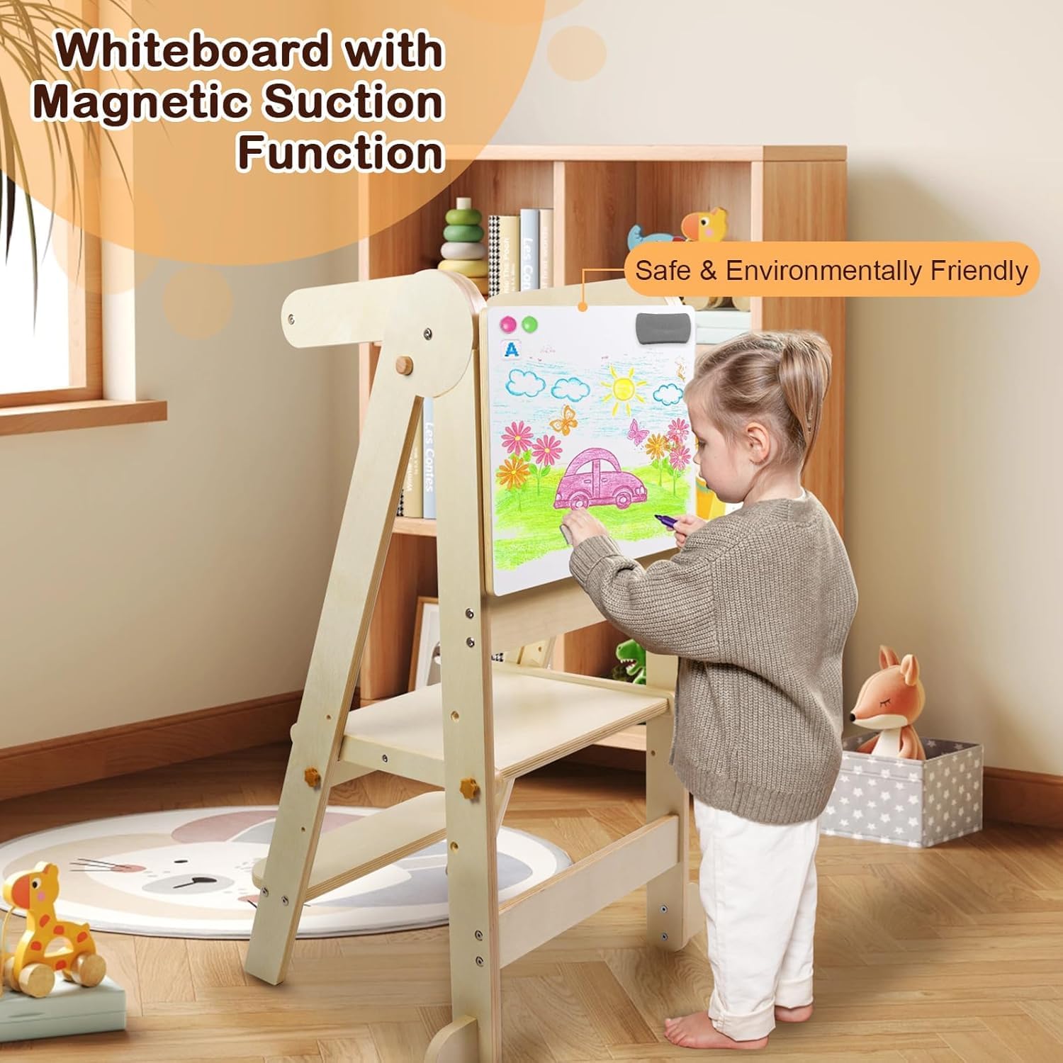 Foldable Toddler Kitchen Tower - Toddler Learning Tower ulasan dan harga