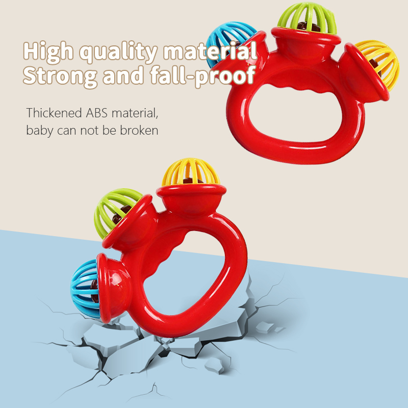 1-4PCS Baby Hand Rattle Ball T - Baby Rattle Toy Set ulasan dan harga