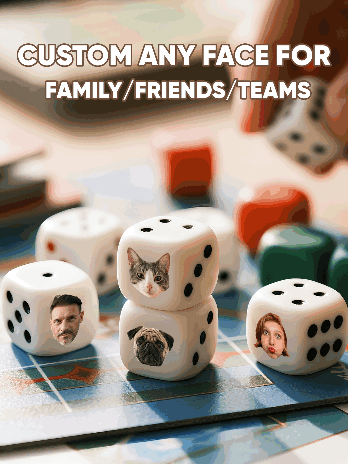 Custom Face Dice Personalized  - Baby Products Gift ulasan dan harga