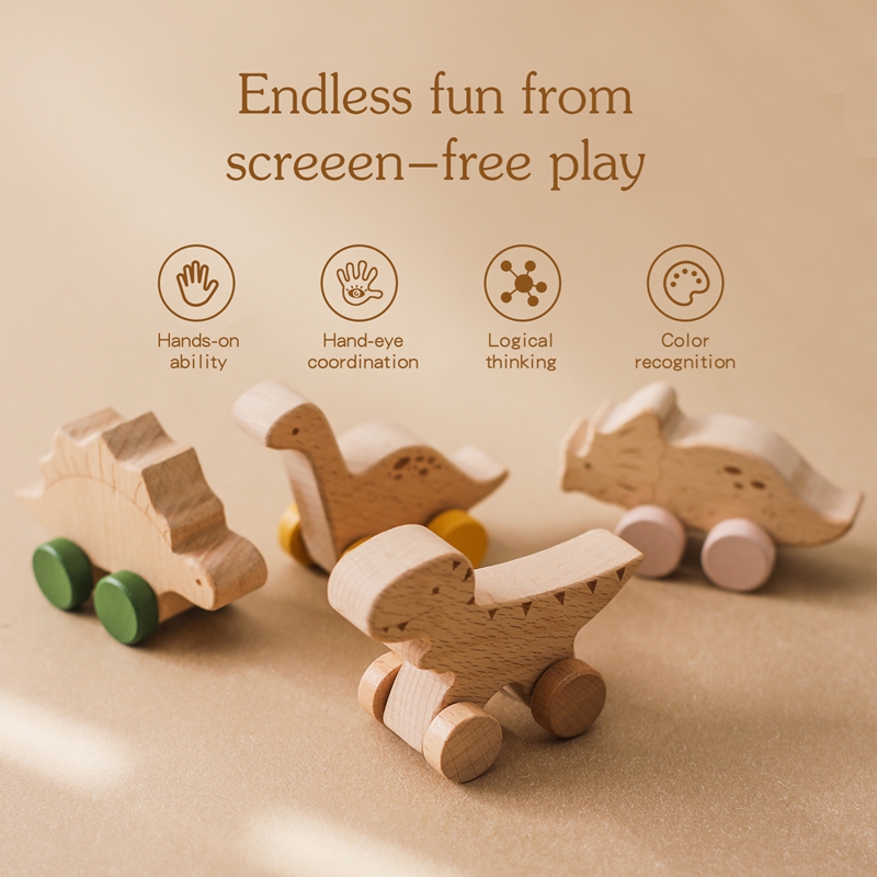 1PC Baby Toy Beech Wood Block  - Baby Products Natural ulasan dan harga