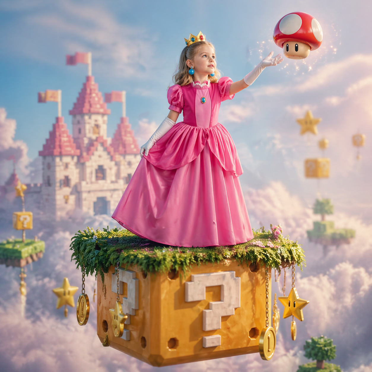 Princess Peach Style Dress Up  - Baby Products Gift ulasan dan harga