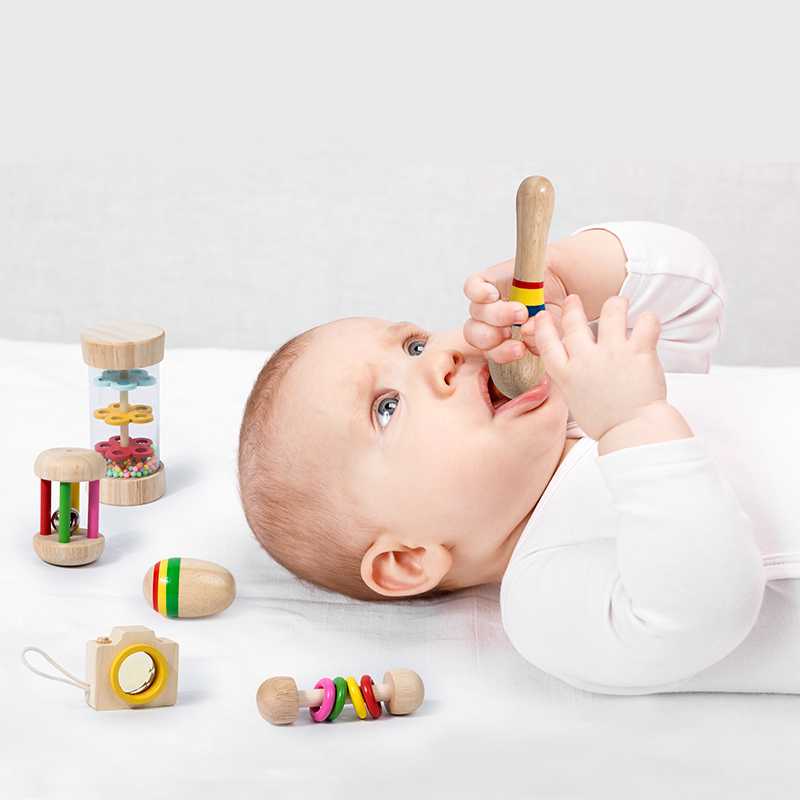 6pcs Early Educational Baby Ra - Baby Rattle Toy Set ulasan dan harga