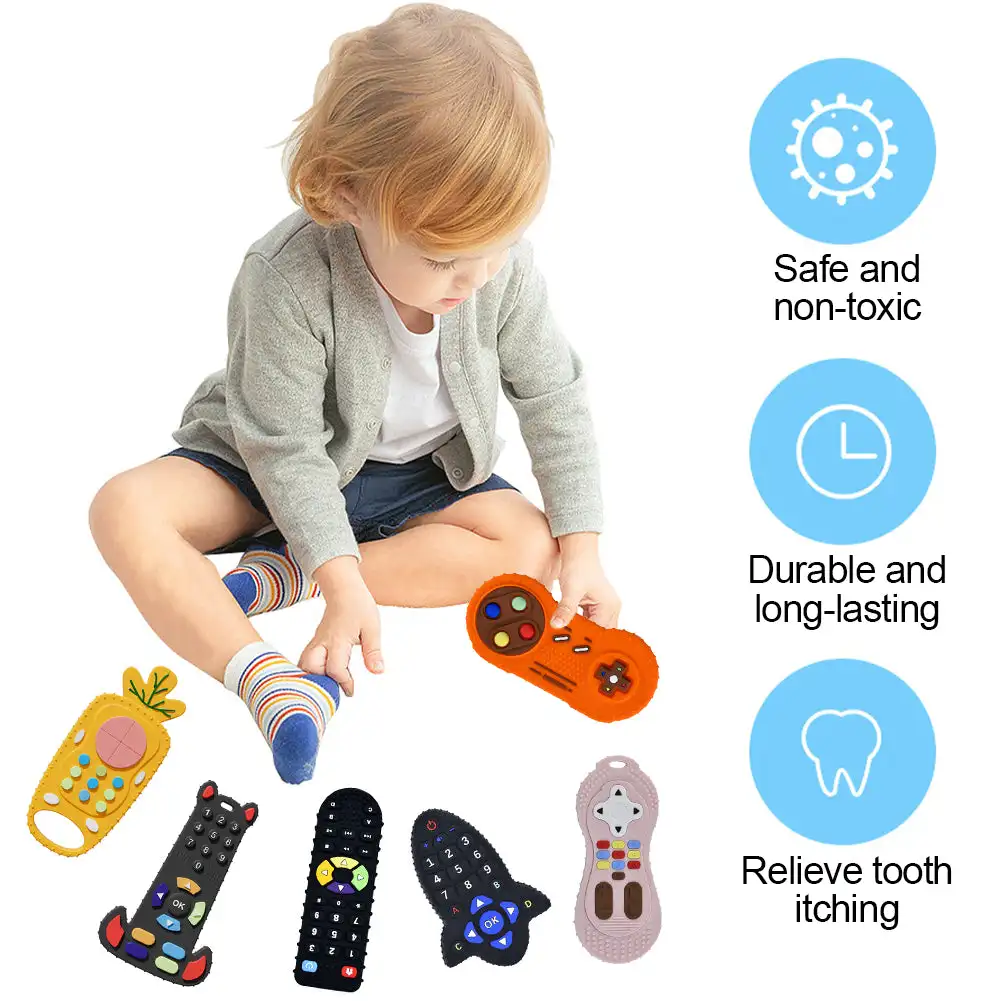 Baby Silicone Teether Toys Rem - Baby Products Natural ulasan dan harga