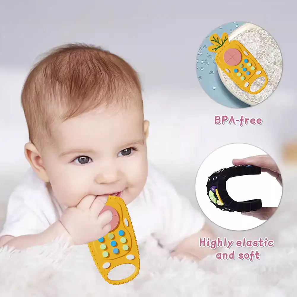 Baby Silicone Teether Toys Rem - Baby Products Natural ulasan dan harga