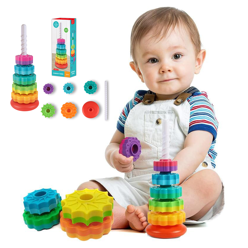 Rainbow-Tower Toy Toddler Mont - Toddler Learning Tower ulasan dan harga