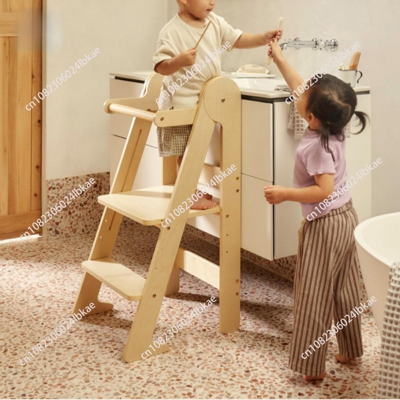 Wooden kids foldable learning  - Toddler Learning Tower ulasan dan harga