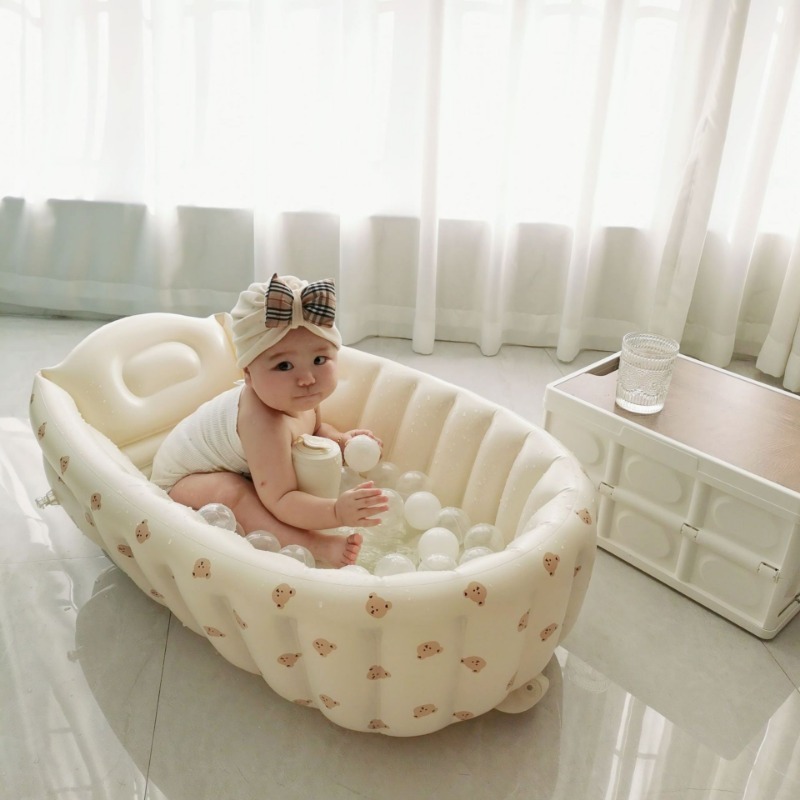 1PC Cartoon Inflatable Bathtub - Baby Products For Newborn ulasan dan harga