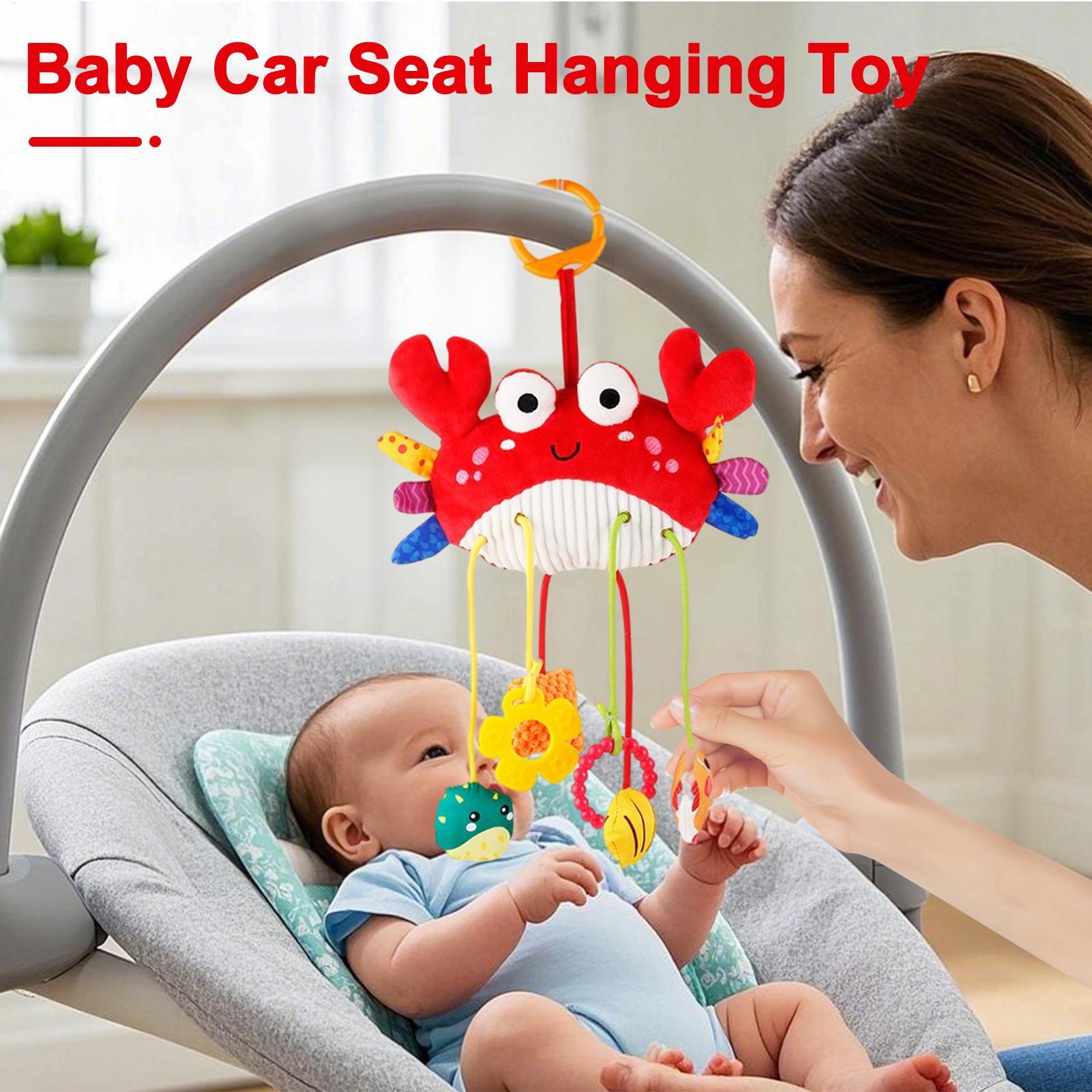 Car Seat Toys Toddler Plush Sq - Baby Rattle Toy Set ulasan dan harga