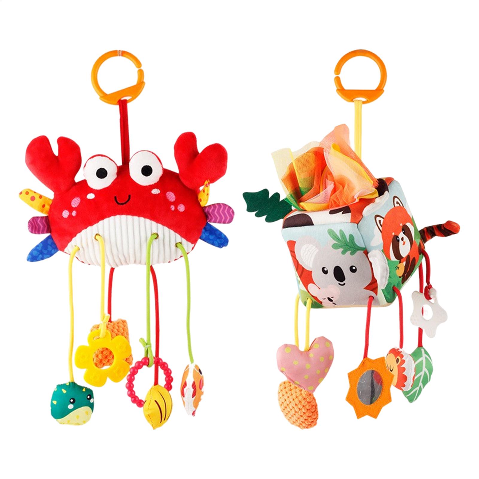 Car Seat Toys Toddler Plush Sq - Baby Rattle Toy Set ulasan dan harga