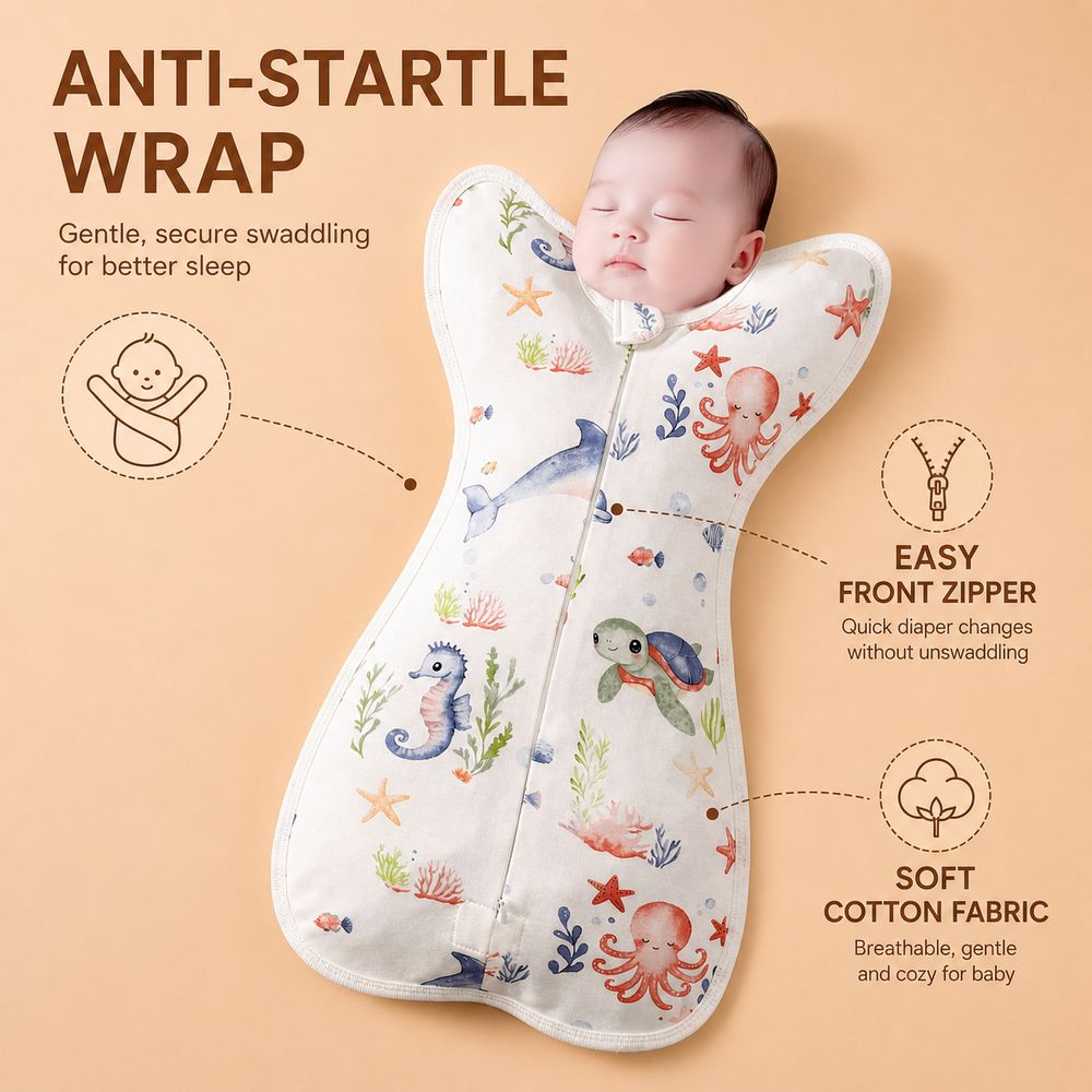 Cotton Baby Swaddle Blanket Zi - Baby Sleep Sack ulasan dan harga