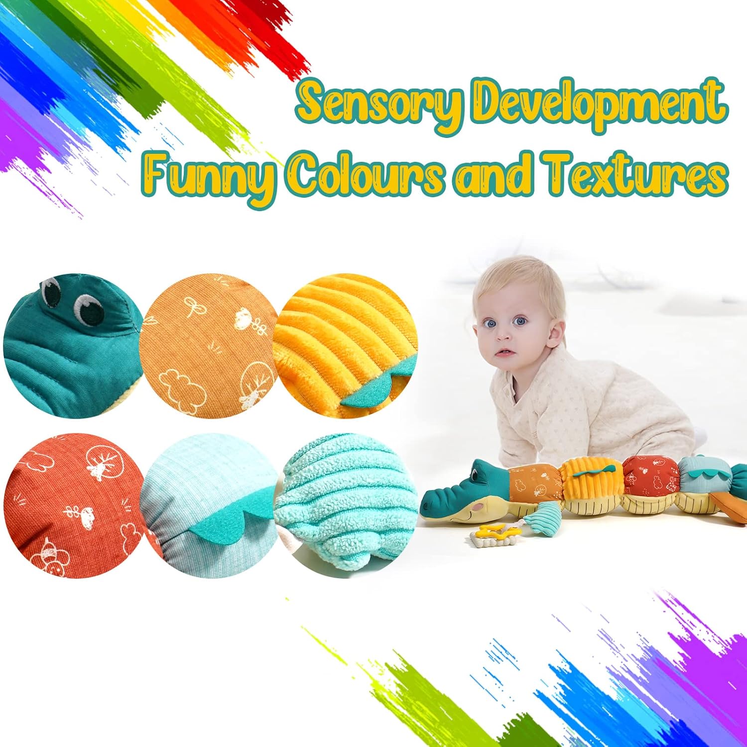 Tummy Time Toys 0-24 Months Ba - Baby Rattle Toy Set ulasan dan harga