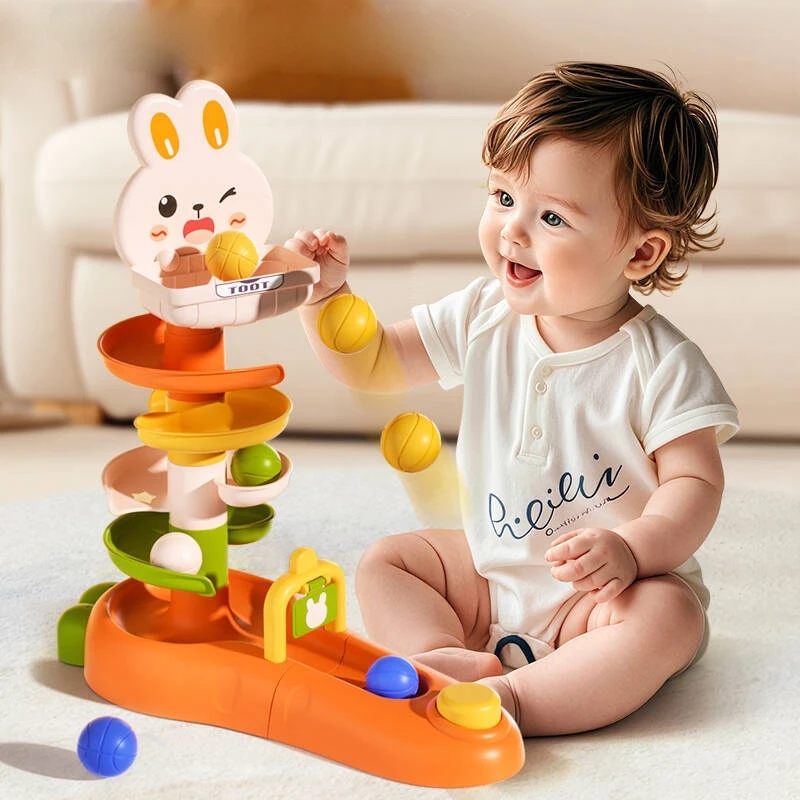 Montessori Baby Ball Drop Toy  - Toddler Learning Tower ulasan dan harga
