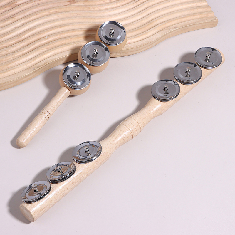 XM 1pOrff Wooden Hand 3/6 Bell - Baby Rattle Toy Set ulasan dan harga
