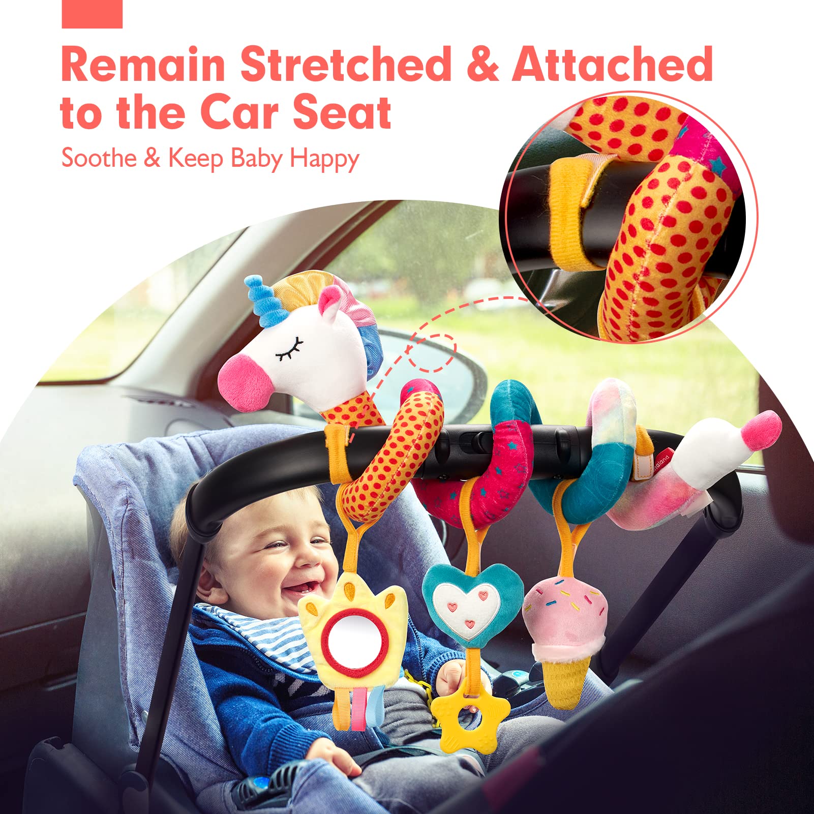 Car Seat Toys for Babies Rattl - Baby Rattle Toy Set ulasan dan harga