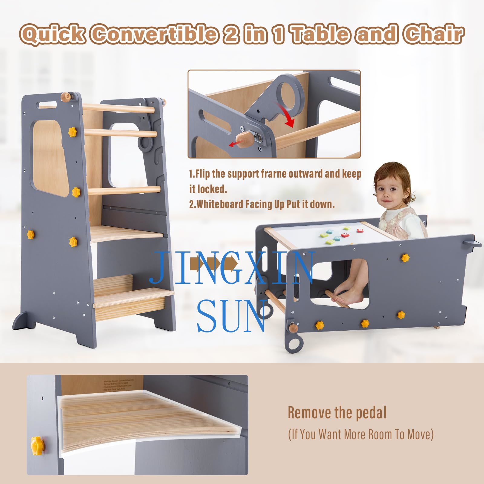 4 in 1 Toddler Kitchen Tower M - Toddler Learning Tower ulasan dan harga